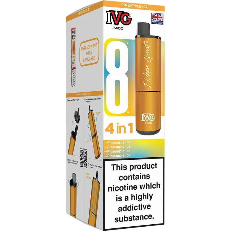 IVG 2400 4 in 1 Pod Vape Kit 8ml