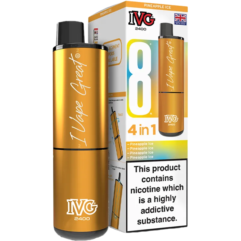 IVG 2400 4 in 1 Pineapple Edition Pod Vape Kit 8ml