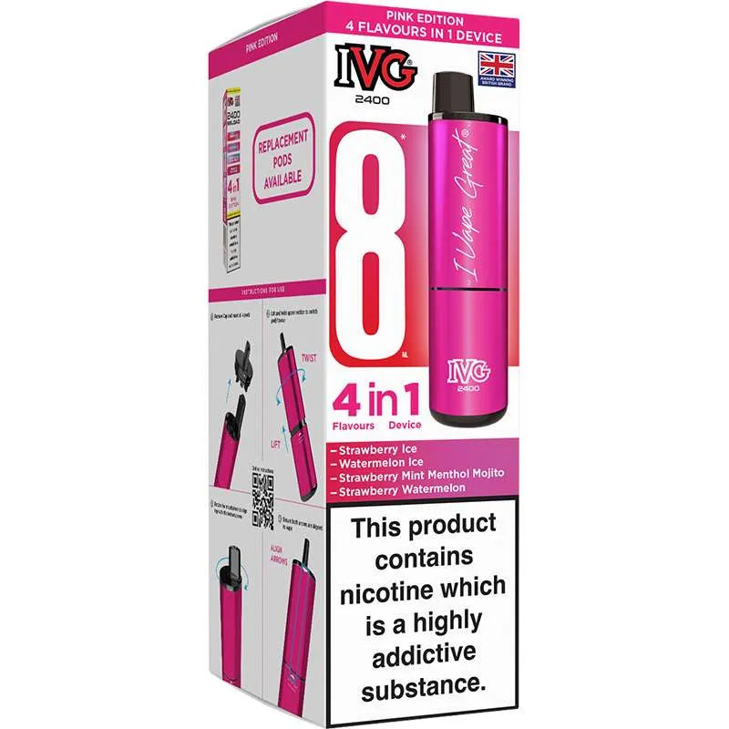 IVG 2400 4 in 1 Pod Vape Kit 8ml