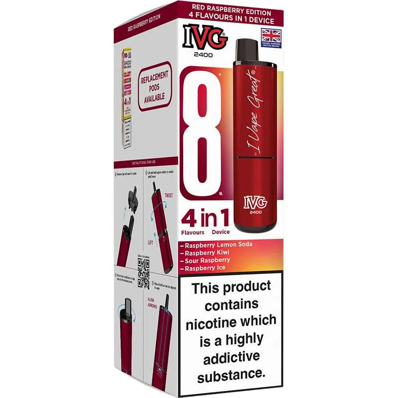 IVG 2400 4 in 1 Pod Vape Kit 8ml