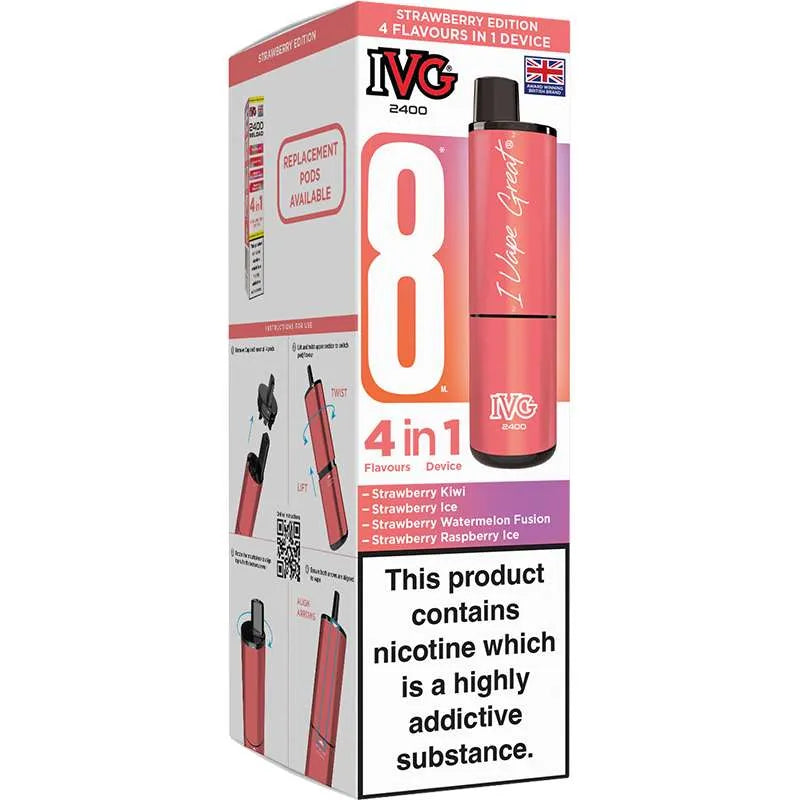 IVG 2400 4 in 1 Pod Vape Kit 8ml
