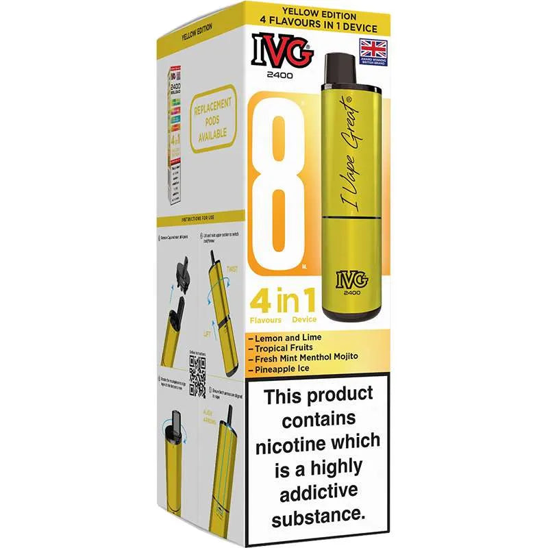 IVG 2400 4 in 1 Pod Vape Kit 8ml
