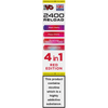 IVG 2400 Reload 4 In 1 Red Edition Pods 4 Pack