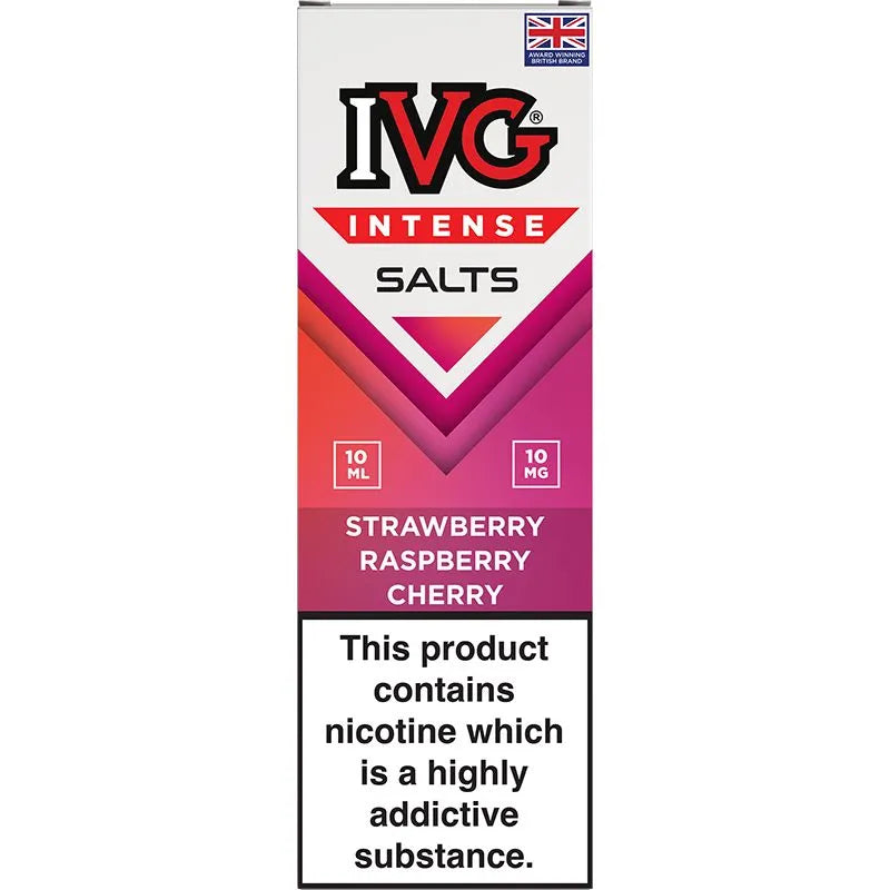 IVG Intense Salts Strawberry Raspberry Cherry E-Liquid 10ml