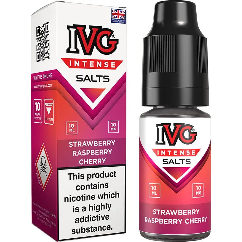 IVG Intense Salts Strawberry Raspberry Cherry E-Liquid 10ml