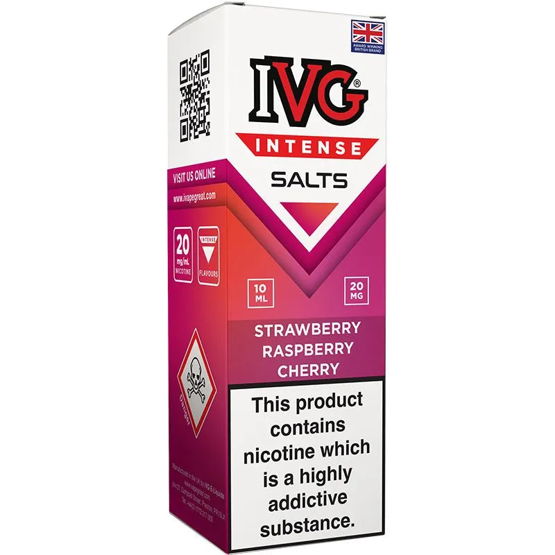 IVG Intense Salts Strawberry Raspberry Cherry E-Liquid 10ml