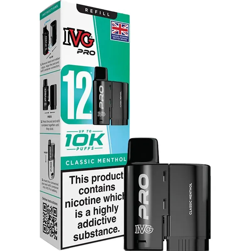 Classic Menthol IVG Pro Pod & Refill 12ml