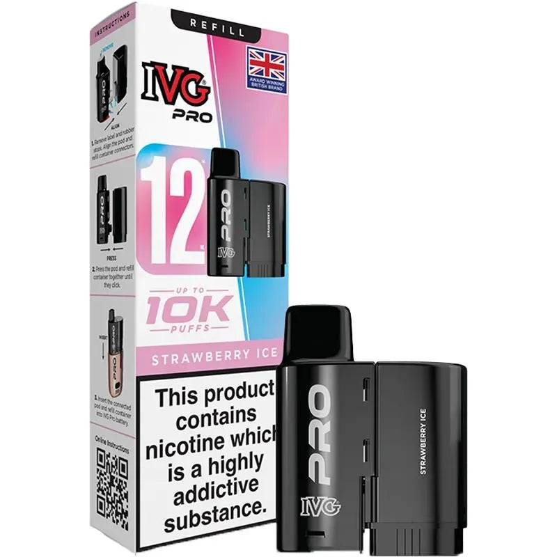 Strawberry Ice IVG Pro Pod & Refill 12ml