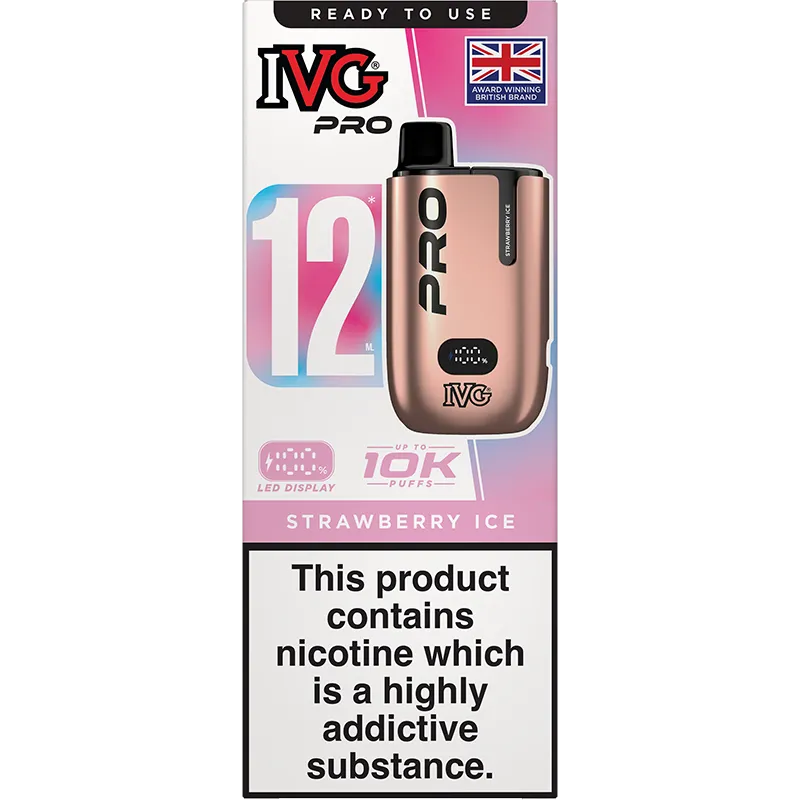 IVG Pro 12 Strawberry Ice Pod Vape Kit 12ml