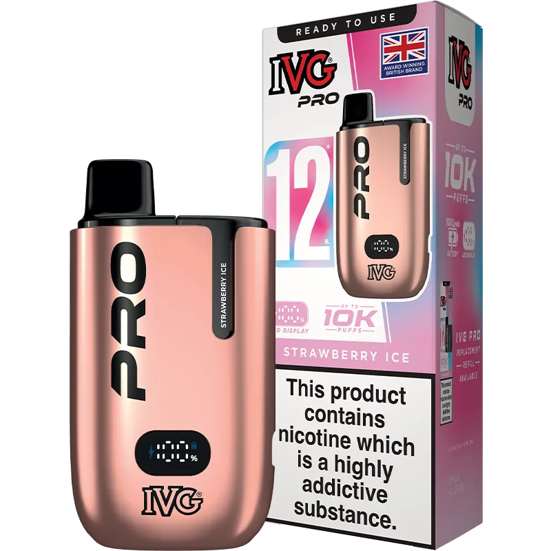 IVG Pro 12 Strawberry Ice Pod Vape Kit 12ml
