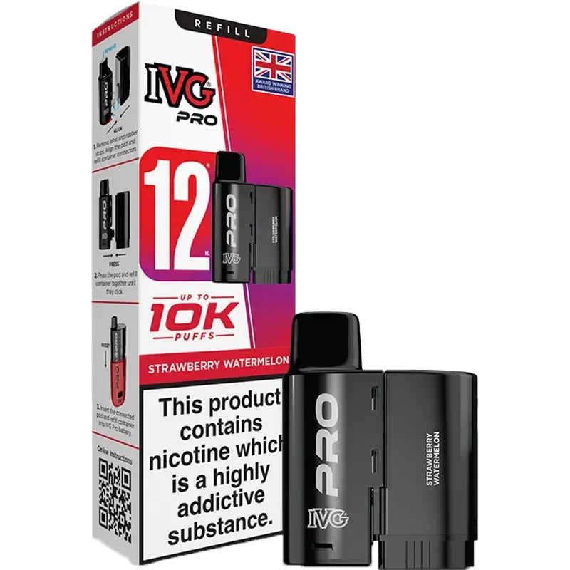 Strawberry Watermelon IVG Pro Pod & Refill 12ml