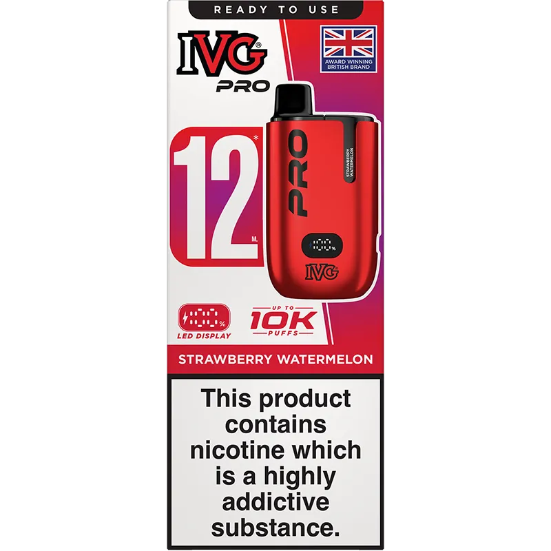 IVG Pro 12 Strawberry Watermelon Pod Vape Kit 12ml