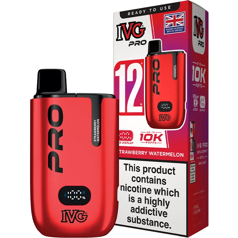 IVG Pro 12 Strawberry Watermelon Pod Vape Kit 12ml