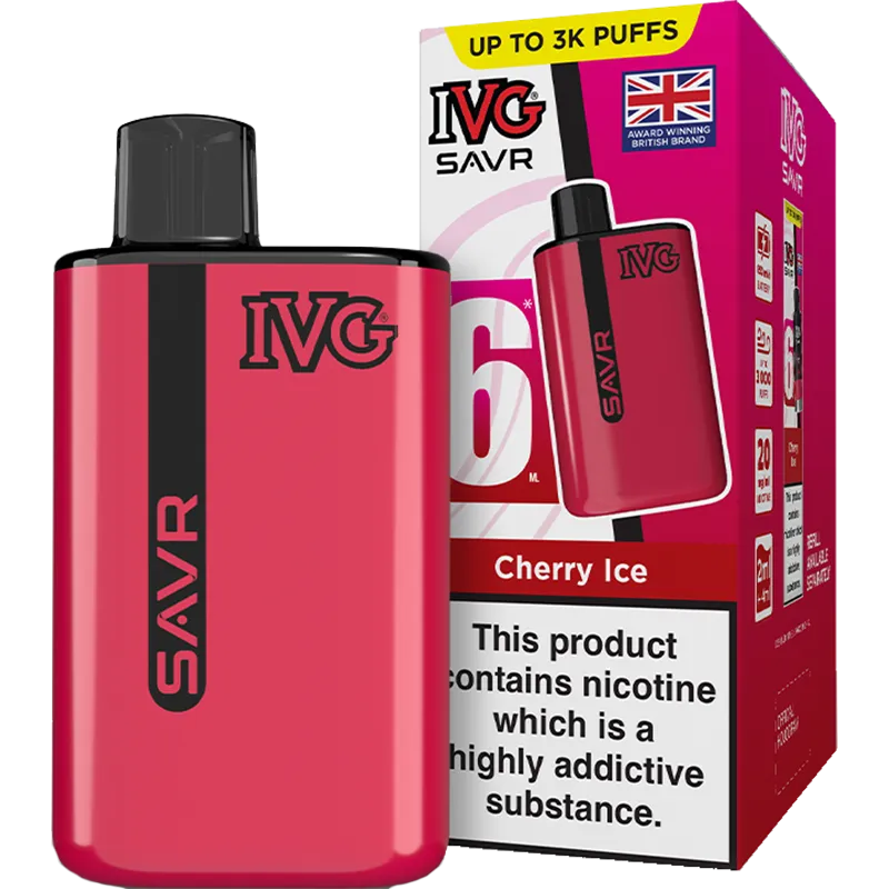 IVG SAVR Cherry Ice Pod Vape Kit 6ml
