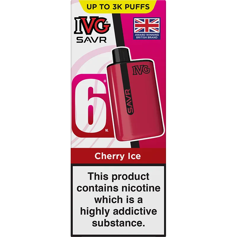 IVG SAVR Cherry Ice Pod Vape Kit 6ml