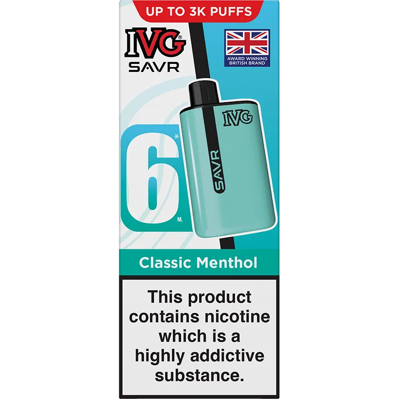 IVG SAVR Classic Menthol Pod Vape Kit 6ml