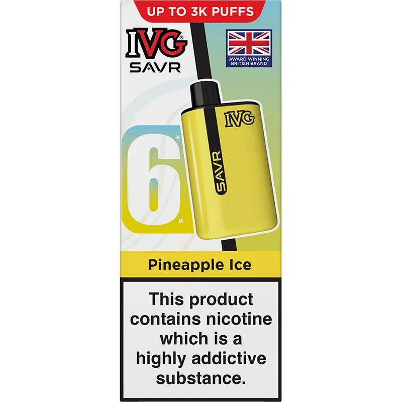 IVG SAVR Pineapple Ice Pod Vape Kit 6ml