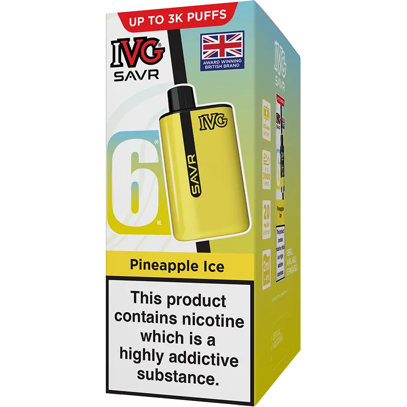 IVG SAVR Pineapple Ice Pod Vape Kit 6ml