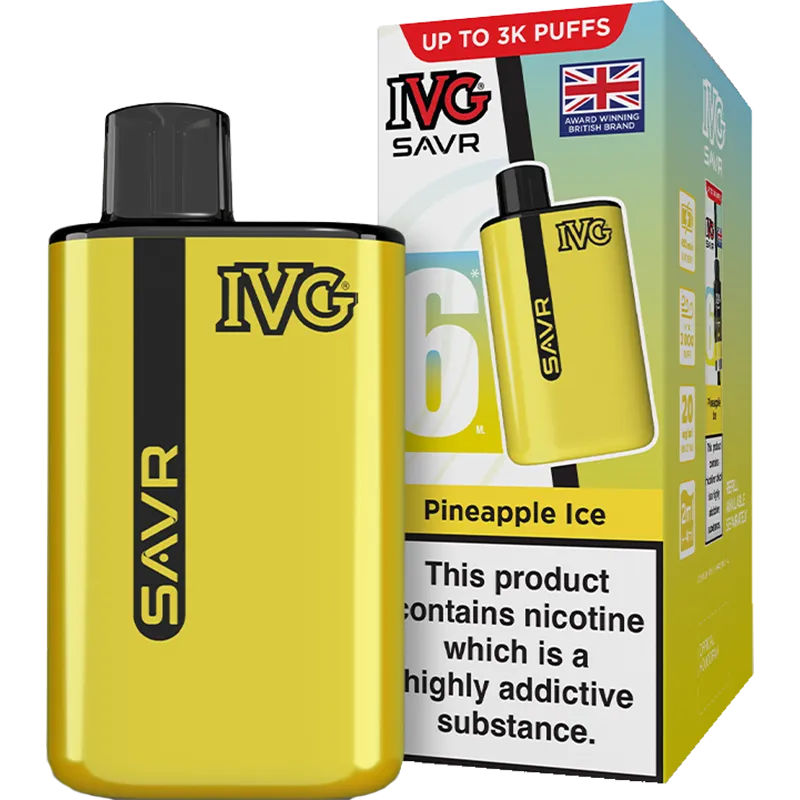 IVG SAVR Pineapple Ice Pod Vape Kit 6ml