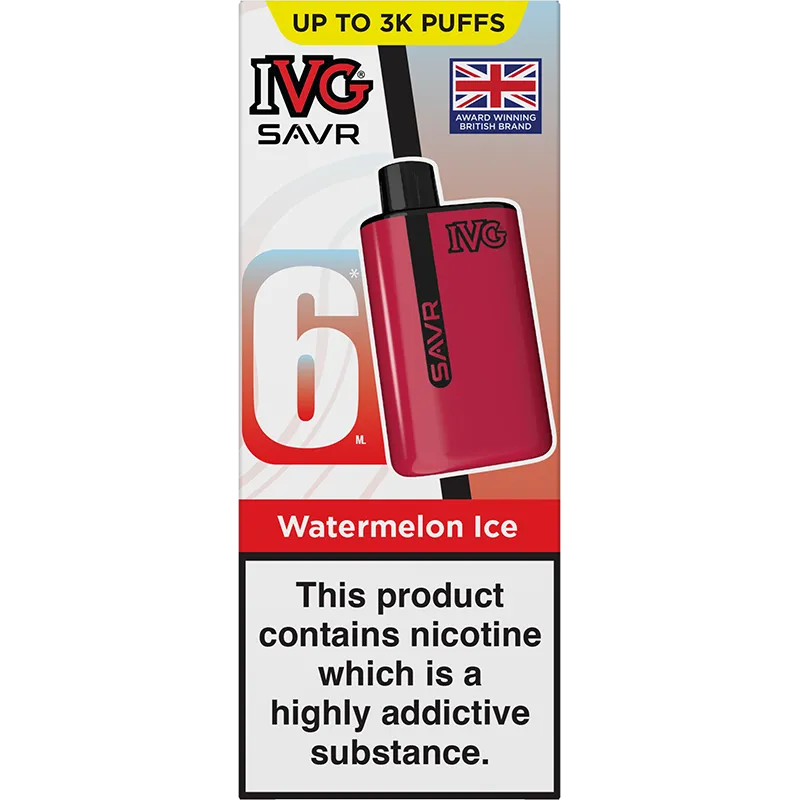 IVG SAVR Watermelon Ice Pod Vape Kit 6ml