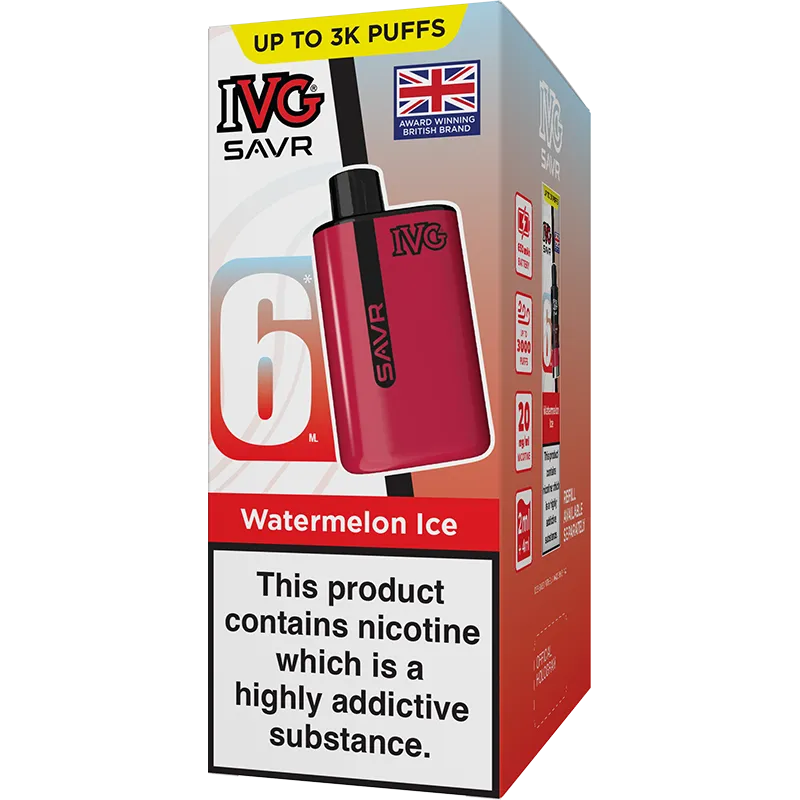 IVG SAVR Watermelon Ice Pod Vape Kit 6ml