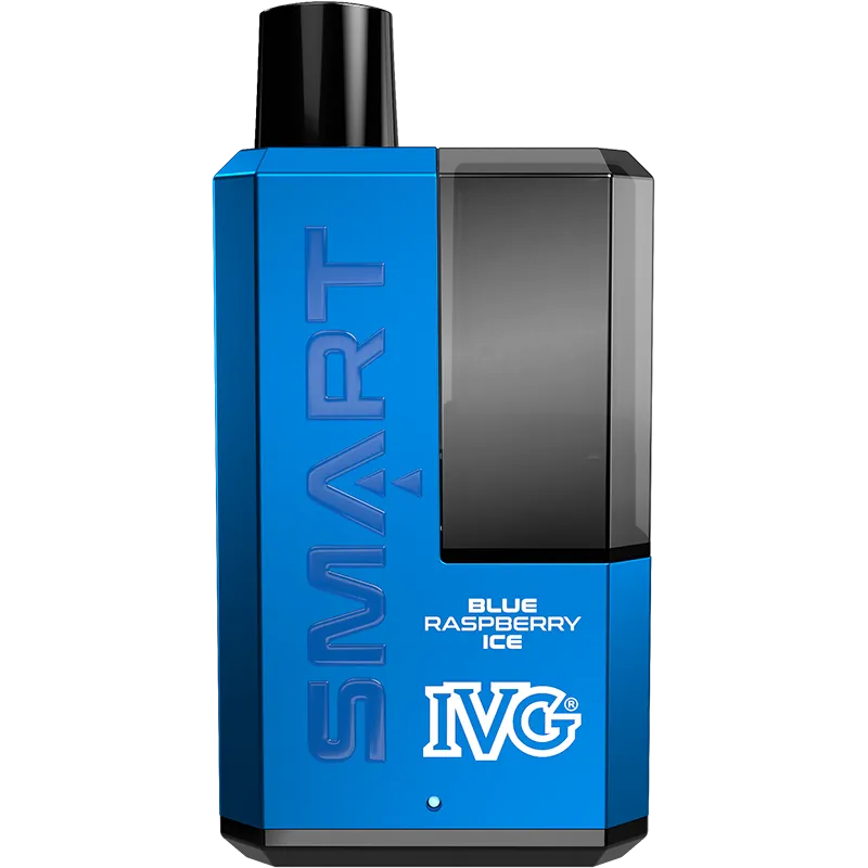 IVG Smart 5500 Blue Raspberry Ice Rechargeable Disposable Vape 12ml