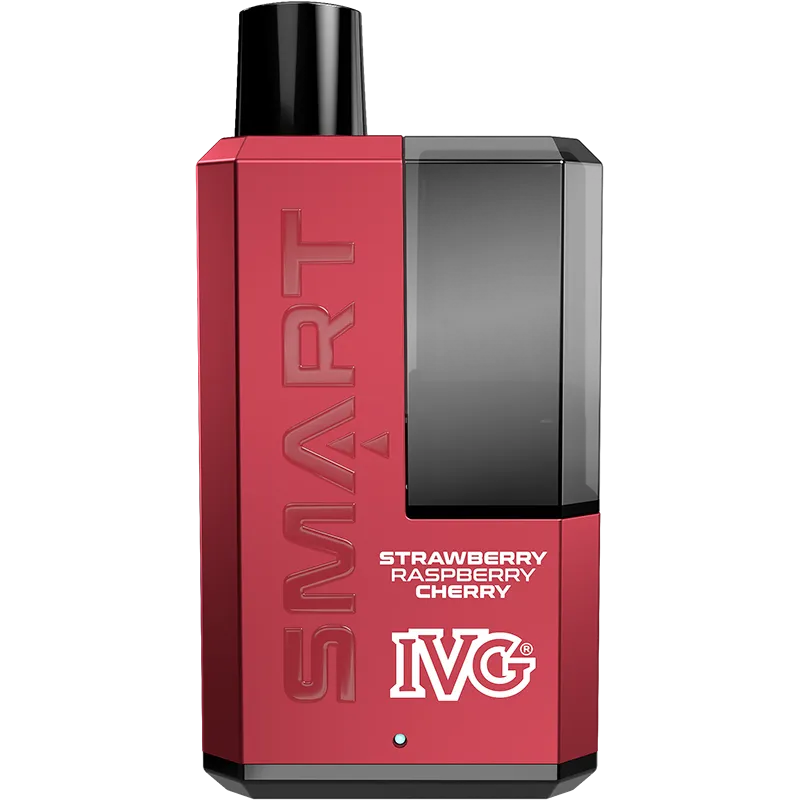 IVG Smart 5500 Strawberry Raspberry Cherry Rechargeable Disposable Vape 12ml