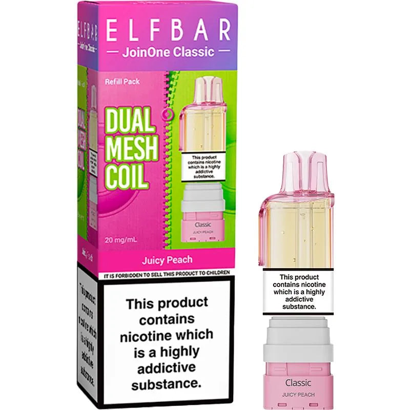 Juicy Peach Elf Bar JoinOne Classic Pod & Refill 12ml