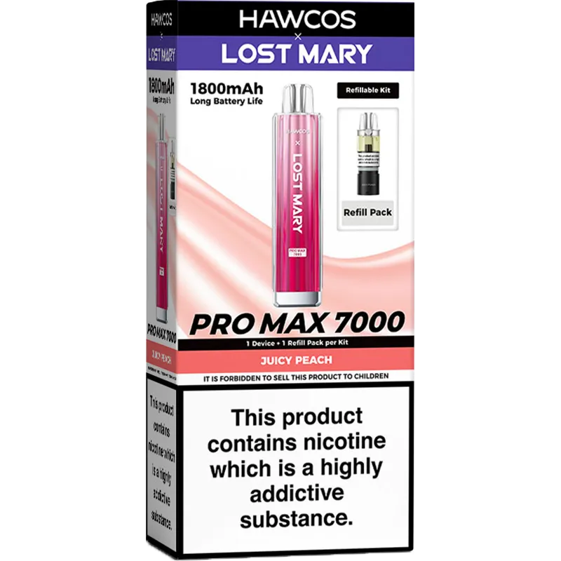 Hawcos x Lost Mary Pro Max 7000 Pod Vape Kit 10ml