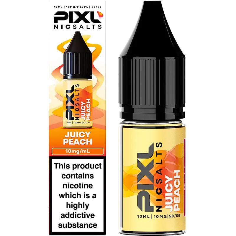 Juicy Peach PIXL Nic Salts E-Liquid 10ml