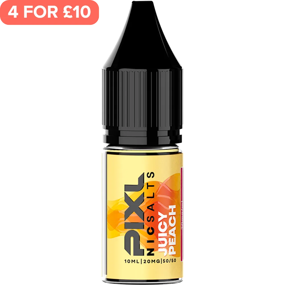 Juicy Peach PIXL Nic Salts E-Liquid 10ml
