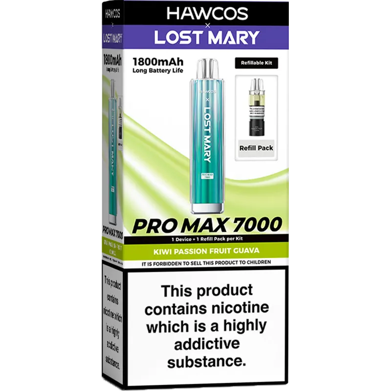 Hawcos x Lost Mary Pro Max 7000 Pod Vape Kit 10ml