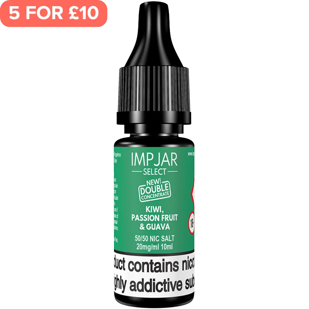 Kiwi Passionfruit & Guava Imp Jar Select E-Liquid 10ml
