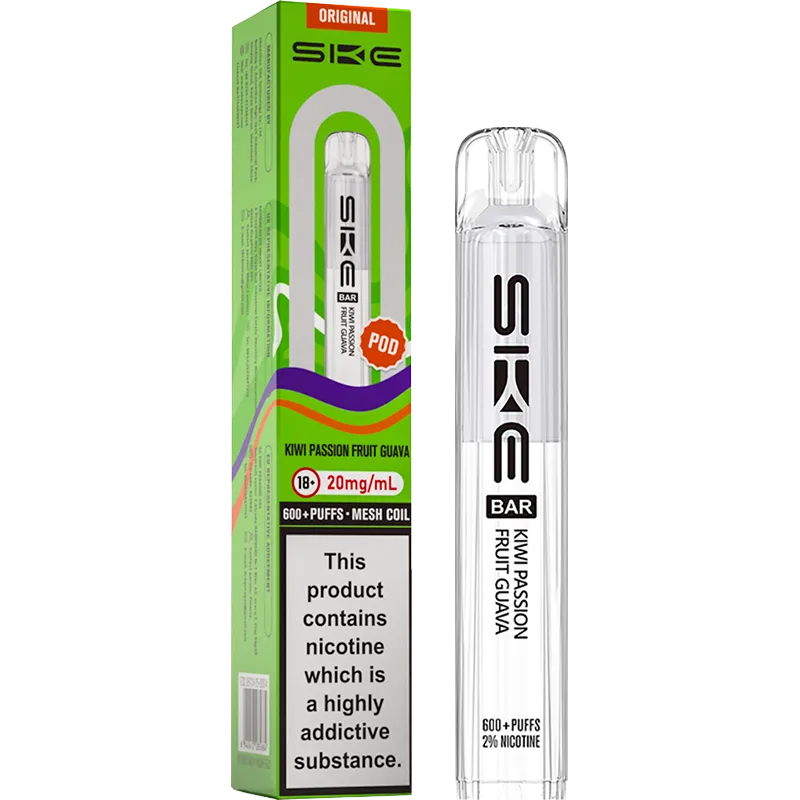 Kiwi Passion Fruit Guava SKE Crystal Bar Pod 2ml