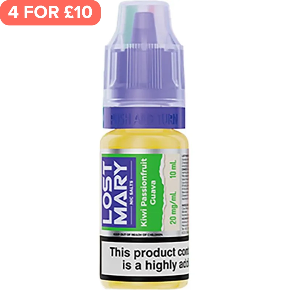 Kiwi Passion Fruit Guava Lost Mary Nic Salts E-Liquid 10ml