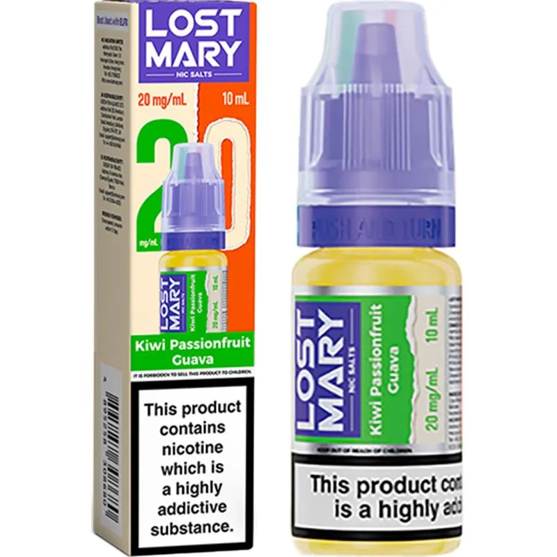 Kiwi Passion Fruit Guava Lost Mary Nic Salts E-Liquid 10ml