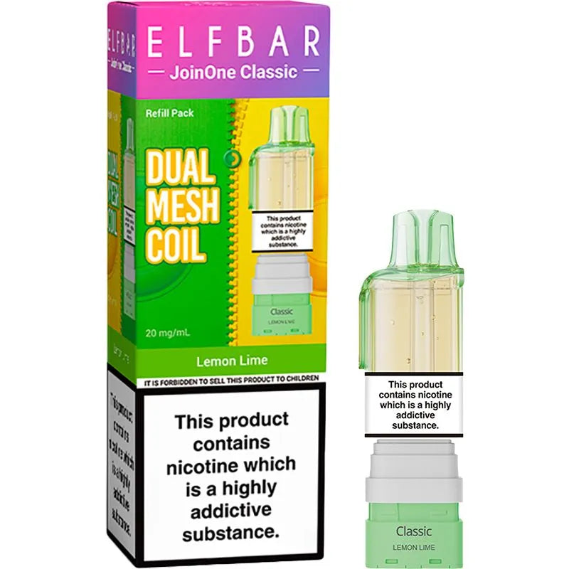 Lemon Lime Elf Bar JoinOne Classic Pod & Refill 12ml
