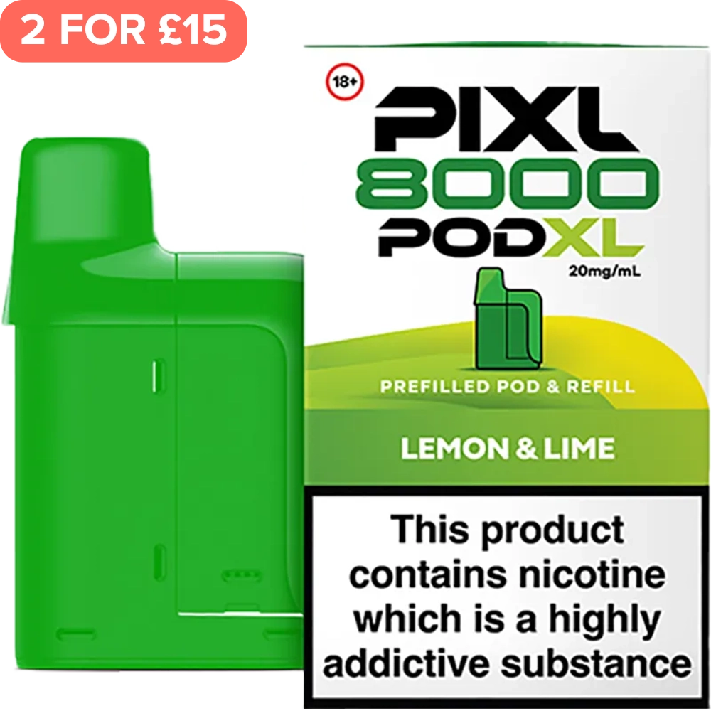 Lemon Lime PIXL 8000 Pod XL Pod & Refill 12ml