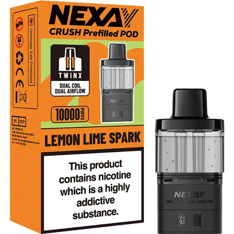 Lemon Lime Spark Nexay Crush Pod & Refill 10ml