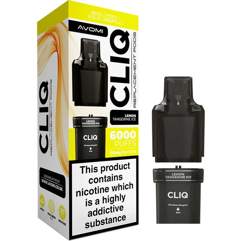 Lemon Tangerine Ice Avomi CLIQ Pod & Refill 12ml