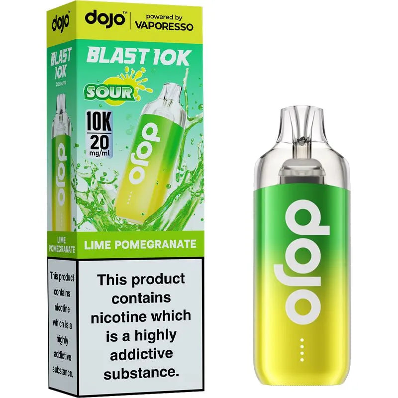 Lime Pomegranate DOJO Blast 10K Pod Vape Kit 10ml