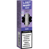Grape flavoured Lost Mary 4in1 pod pack on a white background
