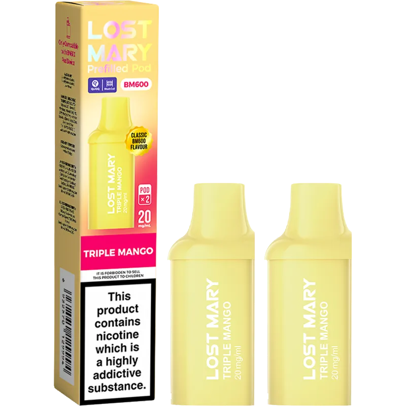 Triple Mango Lost Mary BM600 Pods 2 Pack