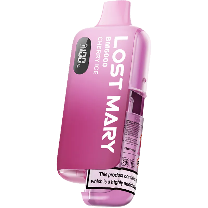 Lost Mary BM6000 Cherry Ice Disposable Vape 12ml