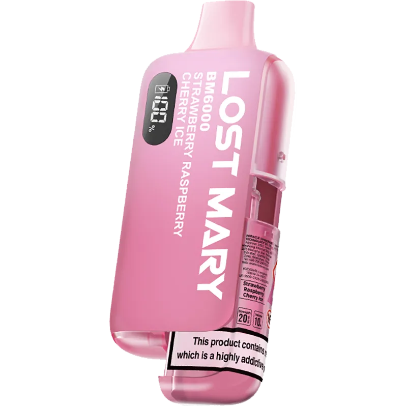 Lost Mary BM6000 Strawberry Raspberry Cherry Disposable Vape 12ml