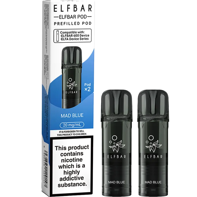 Mad Blue Elf Bar 600 Pods 2 Pack