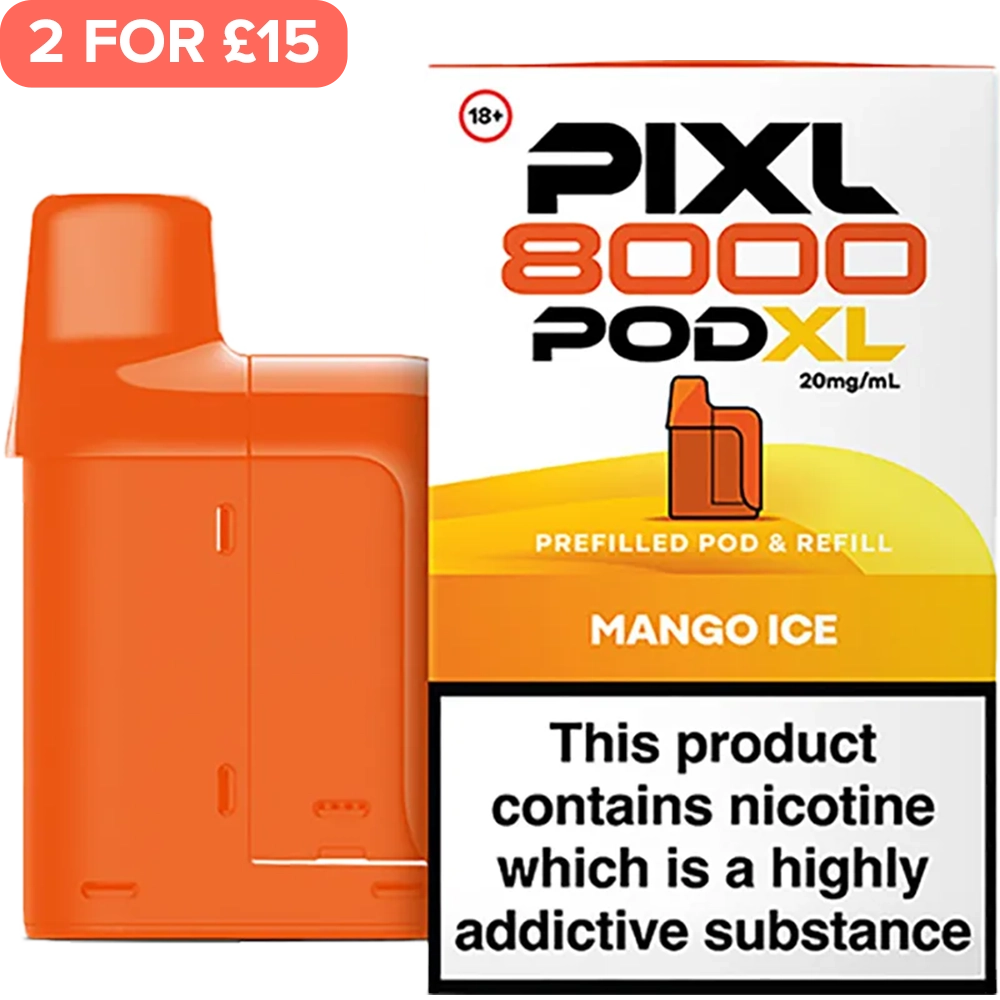 Mango Ice PIXL 8000 Pod XL Pod & Refill 12ml