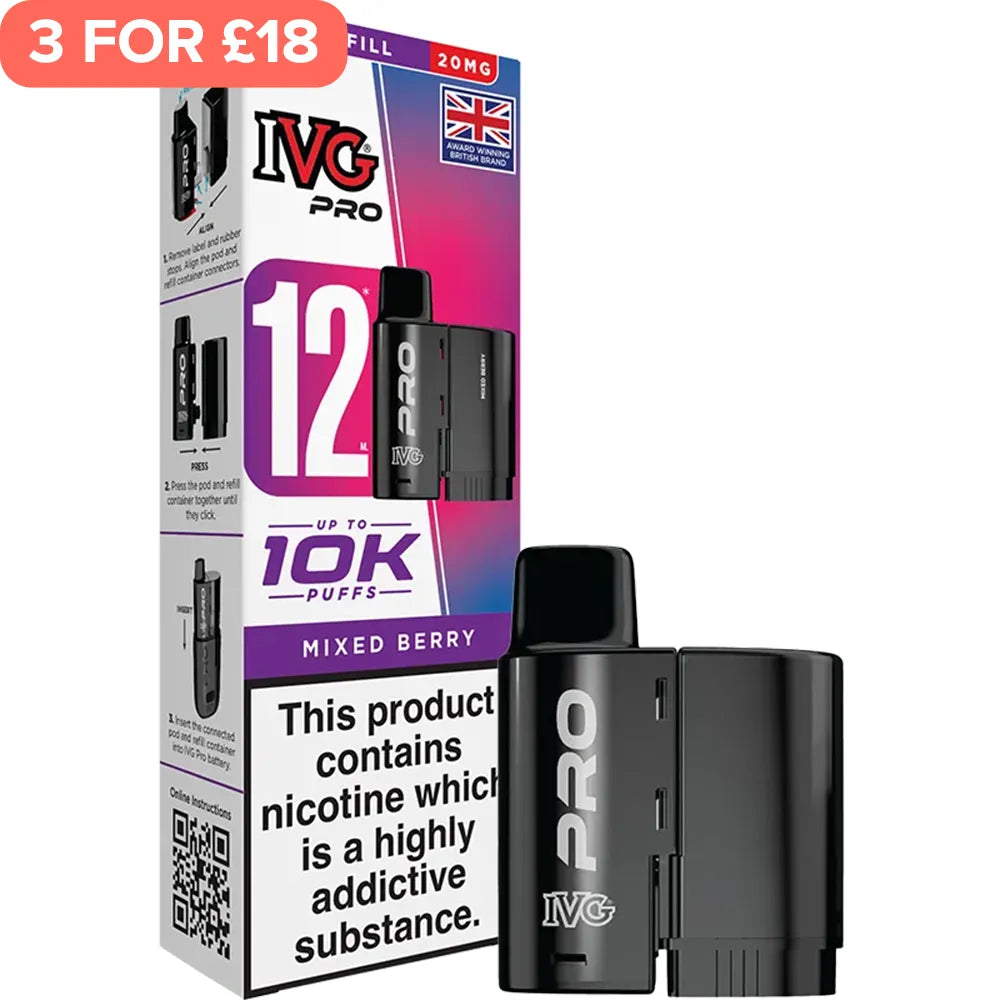 Mixed Berry IVG Pro Pod & Refill 12ml
