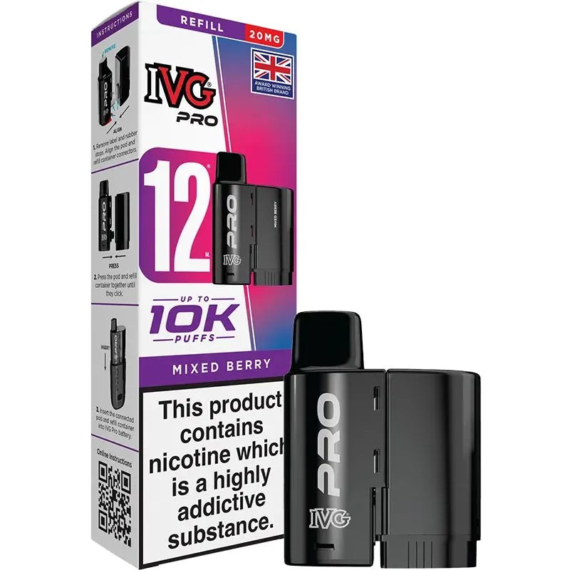 Mixed Berry IVG Pro Pod & Refill 12ml