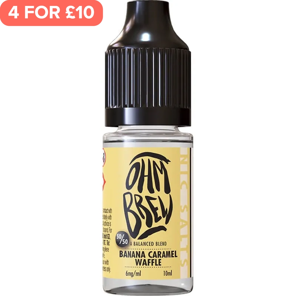 Banana Caramel Waffle Ohm Brew 50/50 E-Liquid 10ml